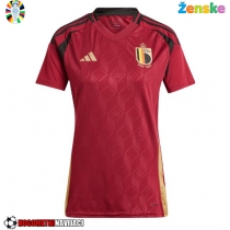 Ženske Nogometnih dresov Belgija Domači EP 2024 Kratki rokavi